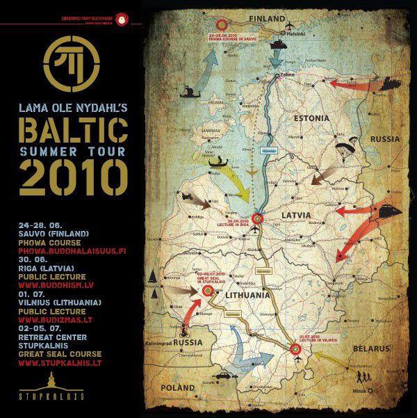 Advertisement for Lama Ole's Baltic Tour 2010 Advertisement for Lama Ole's Baltic Tour 2010
