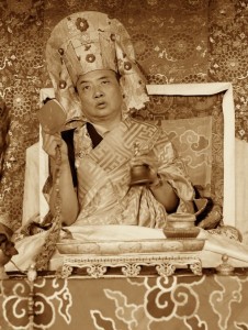 16th Karmapa in Rumtek, March 1981 (photo: Peter Mannox)