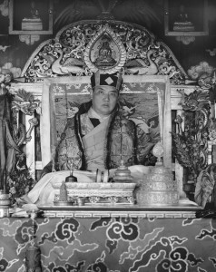 16th Karmapa in Rumtek at Losar (photo: Peter Mannox)