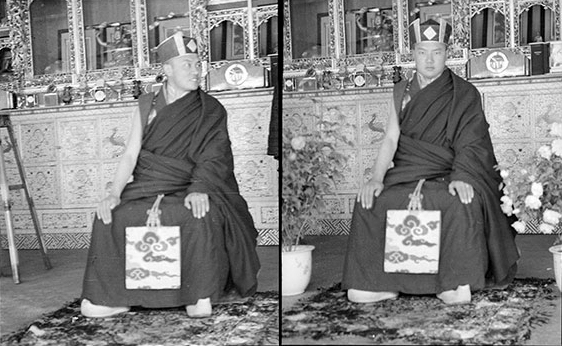 16th Karmapa in Tsurphu 1946 (Hugh Richardson)
