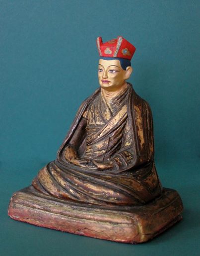Statue of the 6th Shamarpa carved by the 10th Karmapa
