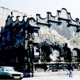 Exterior of the building in disrepair