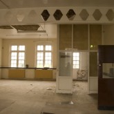 One of the classrooms of the Beaufoy Institute showing some decay