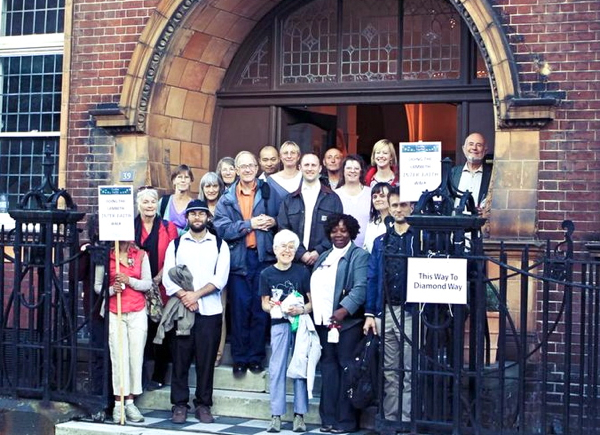 Faiths Together in Lambeth outside the Diamond Way Buddhist Centre