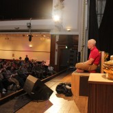 The capacity crowd for Lama Ole Nydahl's lecture in London