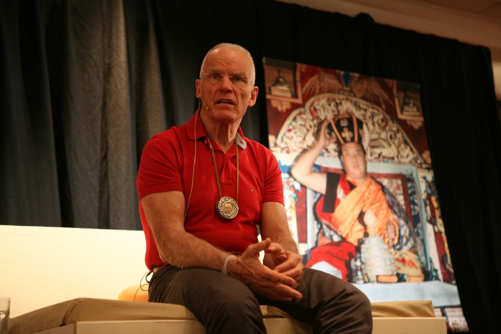 Lama Ole Nydahl teaching in Manchester, November 2011