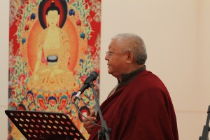 Jigme Rinpoche making a speech 