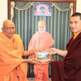 H.H. Karmapa together with Sadguru Pujya Kothari Swami 