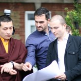 The project architects introduce the plans for the Beaufoy to H.H. Karmapa