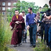 H.H. Karmapa blessing the Beaufoy Institute