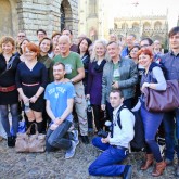 Lama Ole, travelling group and friends in Oxford 1 April 2014
