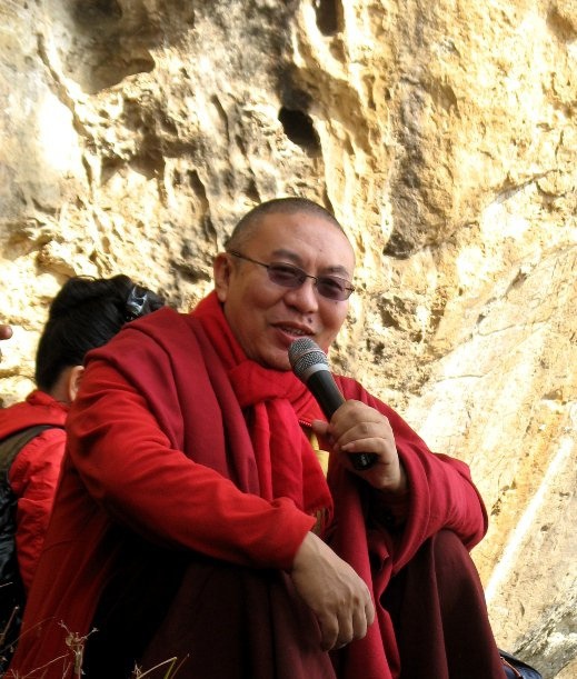 Shangpa Rinpoche at Maitrikara Cave, Nepal