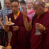 Sherab Gyaltsen Rinpoche performing consecration of the London Diamond Way Buddhist Centre, 27 July 2013