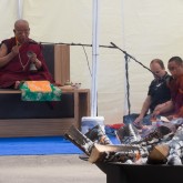 Sherab Gyaltsen Rinpoche performing the sur ritual in London, 27 July 2013