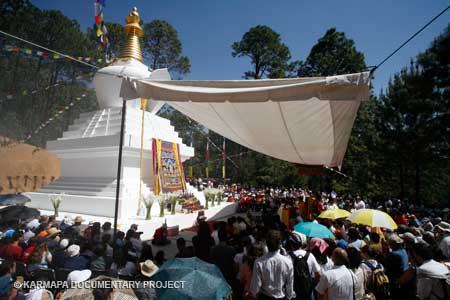 Inauguration of the Lhabab Chorten in Valle de Bravo