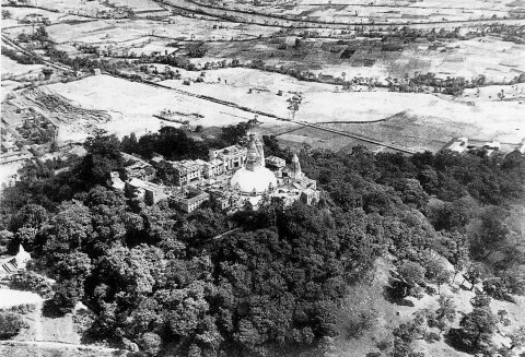 Swayambhu Hill and Stupa in the 1960s